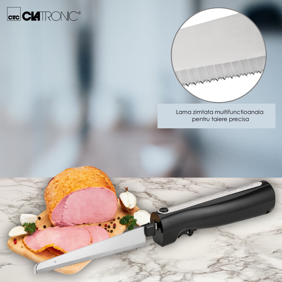 Clatronic EM 3702 Ηλεκτρικό Μαχαίρι 120W Μαύρο 8