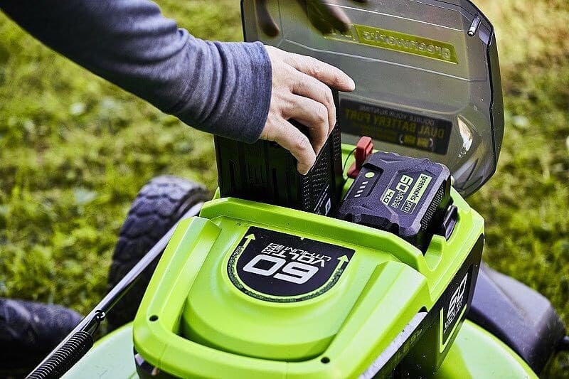 Greenworks Μηχανή Γκαζόν Μπαταρίας 60V Solo GD60LM51SP 7
