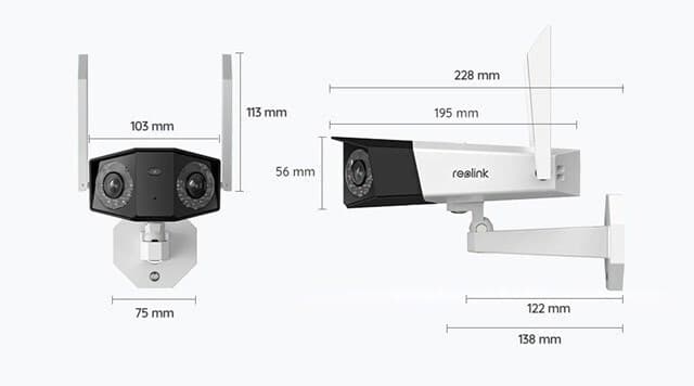Reolink Duo Series W730 IP Dual Κάμερα Παρακολούθησης Wi-Fi 4K Αδιάβροχη με Αμφίδρομη Επικοινωνία 4