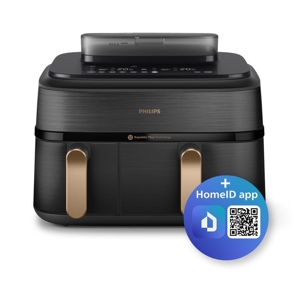 Philips Air Fryer με Διπλό Αποσπώμενο Κάδο 9lt Μαύρο NA552/00 4