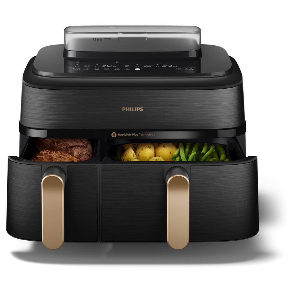 Philips Air Fryer με Διπλό Αποσπώμενο Κάδο 9lt Μαύρο NA552/00 3