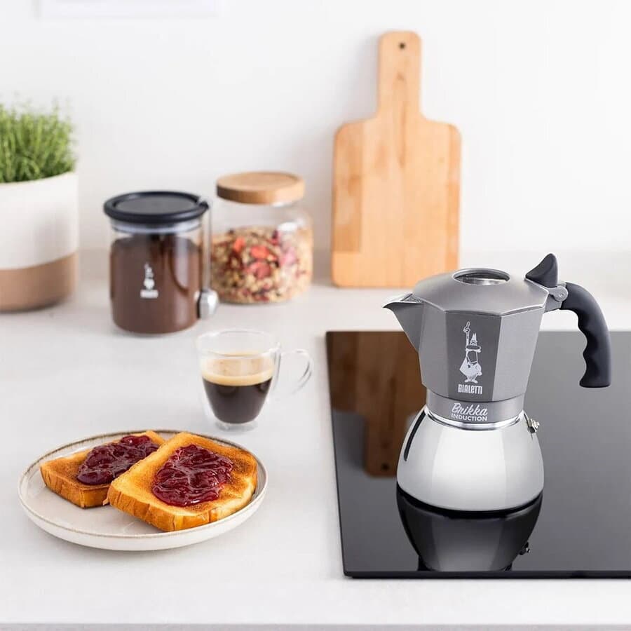 Bialetti Μπρίκι Espresso 4cups Γκρι 2