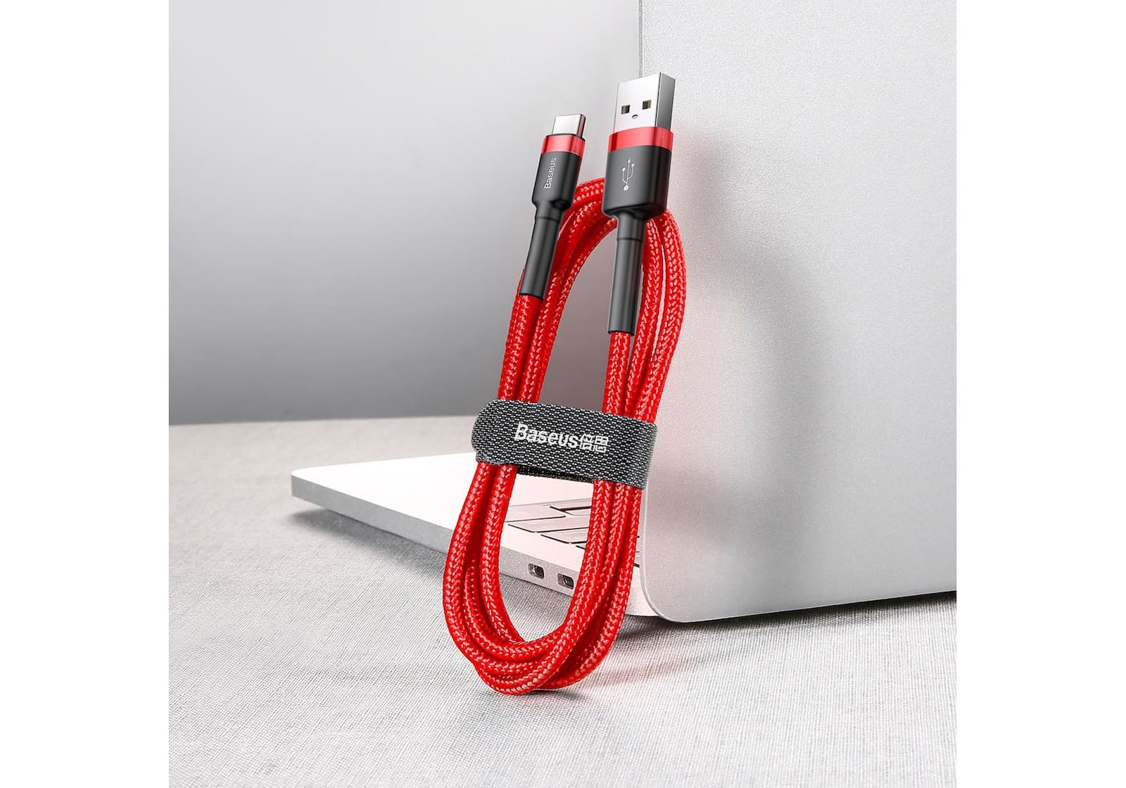 Baseus Cafule USB 2.0 Cable USB-C male - USB-A Κόκκινο 2m CATKLF-C09 8