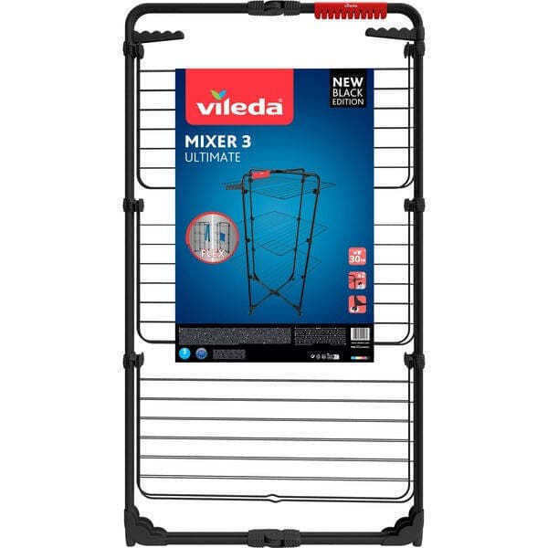 Vileda Mixer 3 Πτυσσόμενη Απλώστρα Δαπέδου Μεταλλική με Ρόδες με Μήκος Απλώματος 30m 174077 4