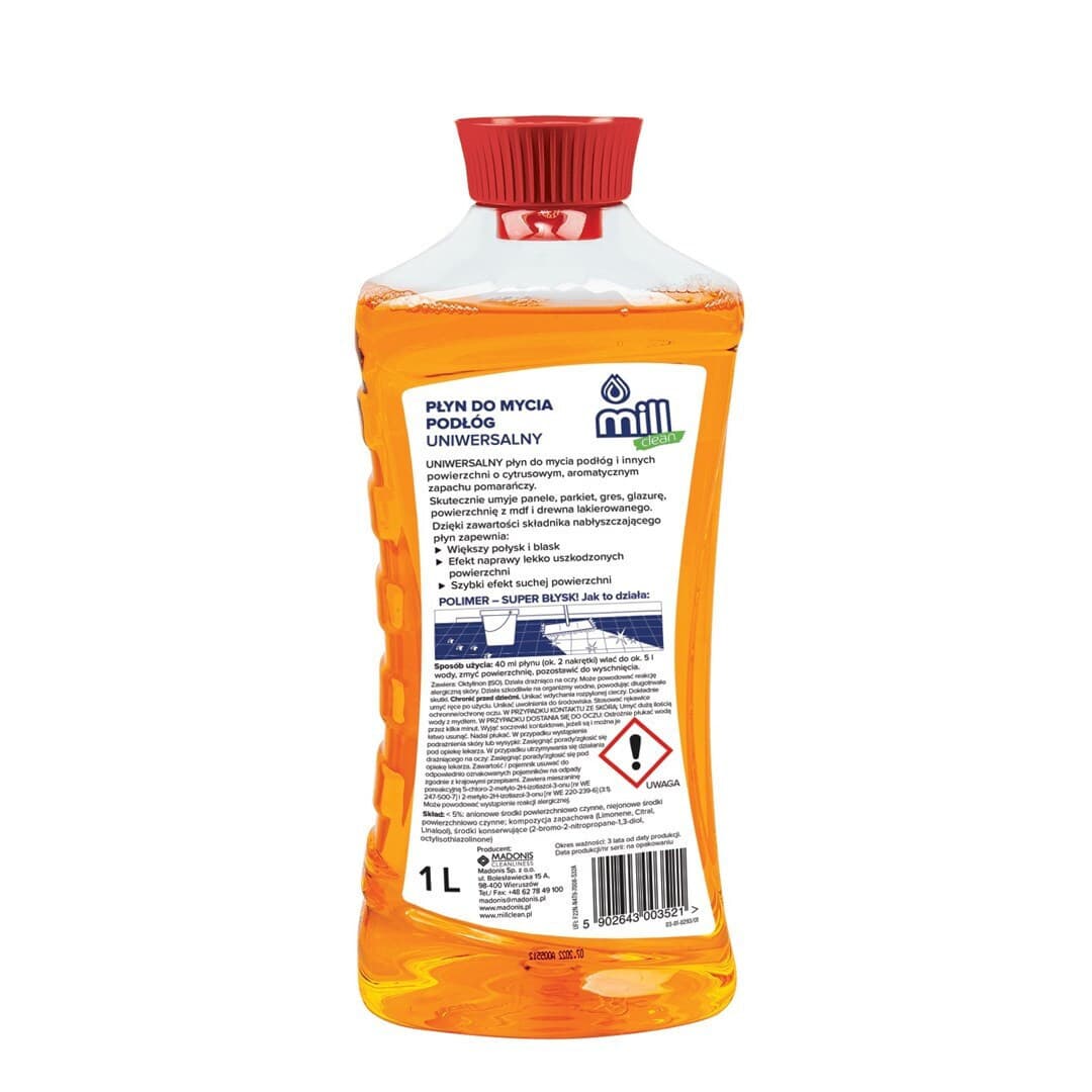 Mill Clean Καθαριστικό Υγρό Πατώματος 1lt 2