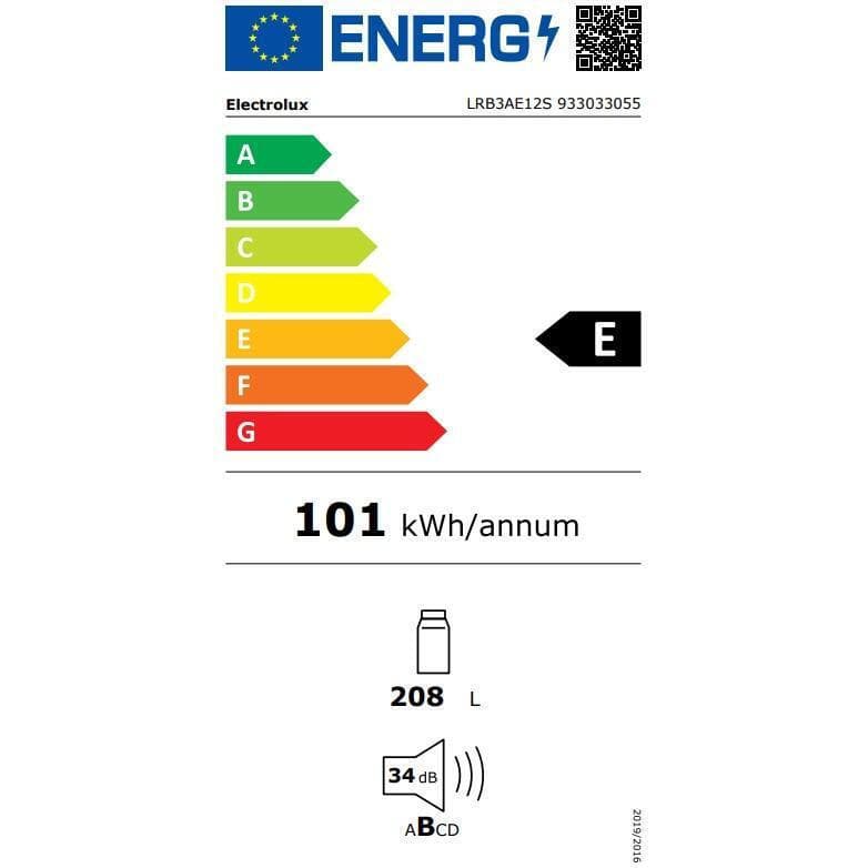 Electrolux Εντοιχιζόμενο Mini Bar 208lt Υ121.8xΠ54.8xΒ54.9εκ. Λευκό LRB3AE12S 6