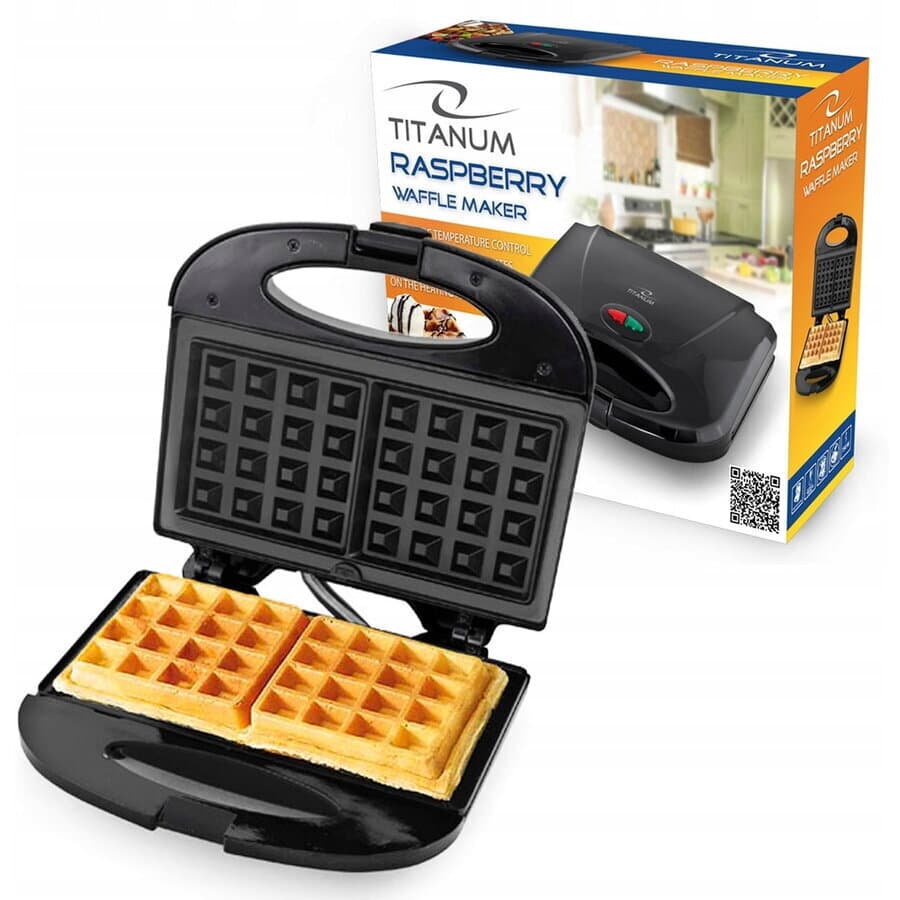 Esperanza Raspberry Βαφλιέρα για Τετράγωνες Βάφλες 2 Θέσεων 750W 6
