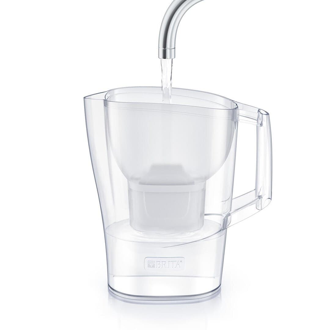 Brita Aluna Κανάτα Σερβιρίσματος Πλαστική White με Φίλτρο 2400ml 4