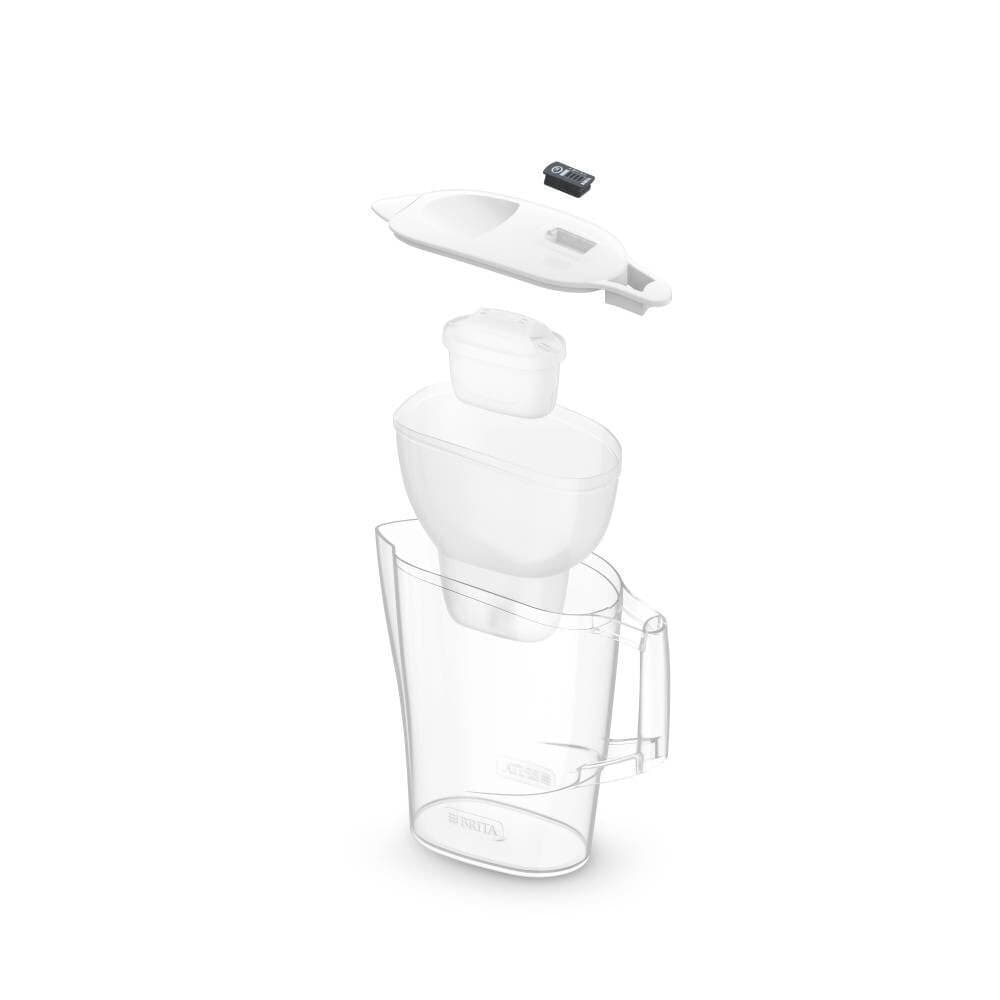 Brita Aluna Κανάτα Σερβιρίσματος Πλαστική White με Φίλτρο 2400ml 6