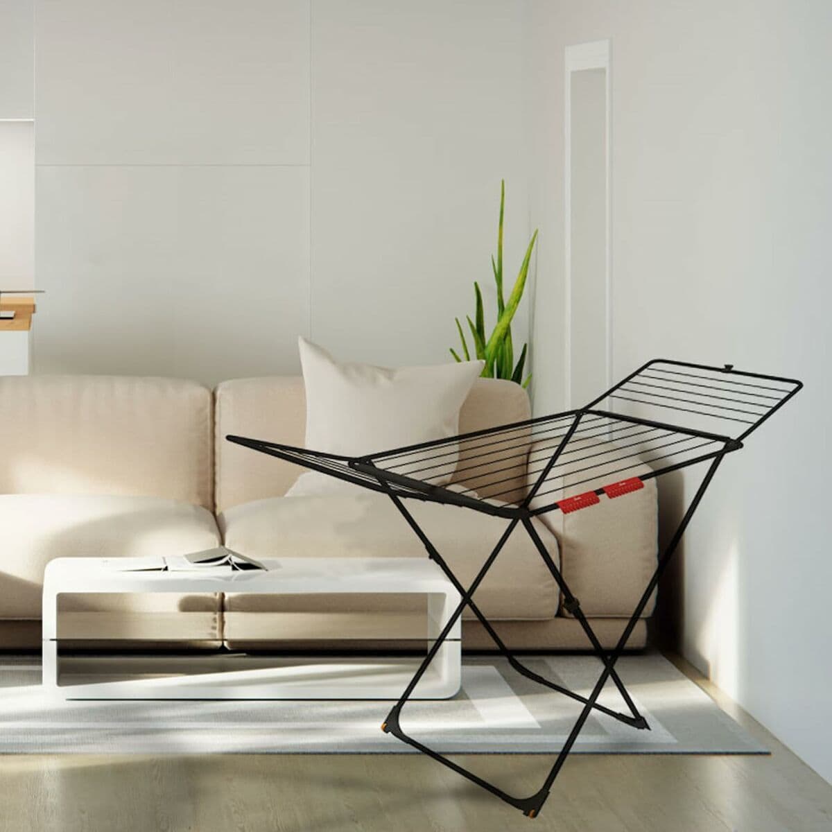 Vileda Universal Ultimate Πτυσσόμενη Απλώστρα Δαπέδου Ανοξείδωτη με Ρόδες με Μήκος Απλώματος 18m 174100 7