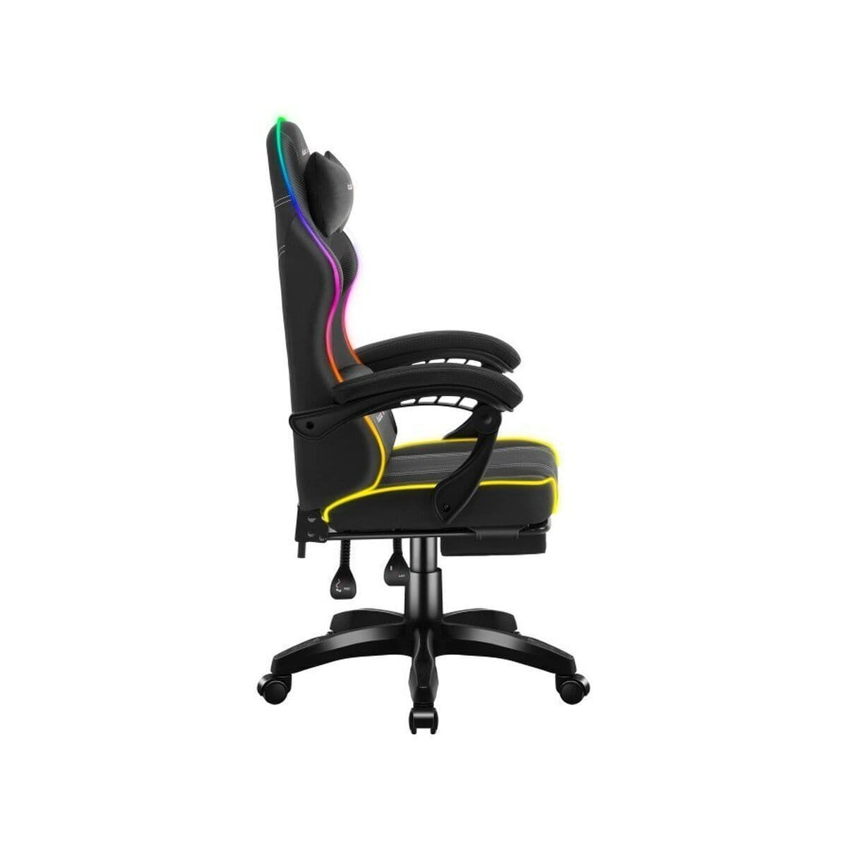 Huzaro HZ-FORCE 3.7 Καρέκλα Gaming Δερματίνης με RGB Φωτισμό Μαύρη 3