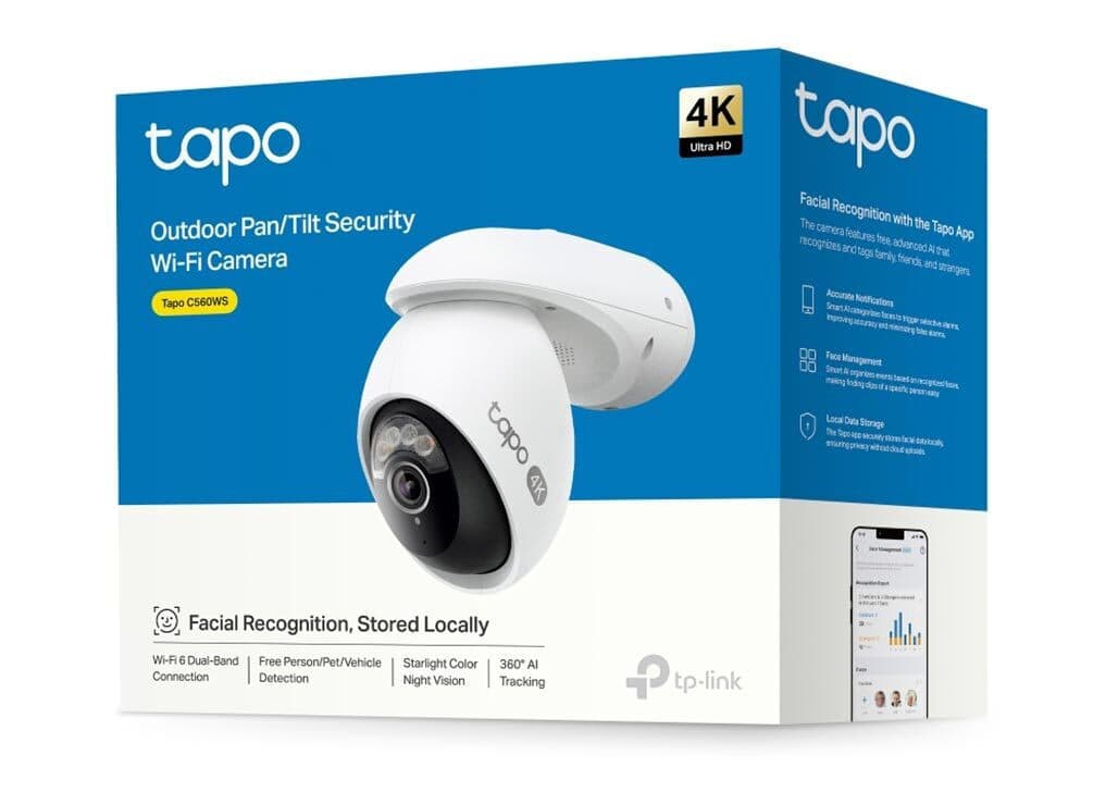 TP-LINK TAPO C560WS v1 IP Κάμερα Παρακολούθησης Wi-Fi 4K Αδιάβροχη με Ηχείο και Φακό 4mm 2