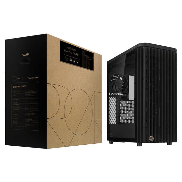 Asus ProArt PA401 Wood Edition Gaming Midi Tower Κουτί Υπολογιστή με Πλαϊνό Παράθυρο Μαύρο 7
