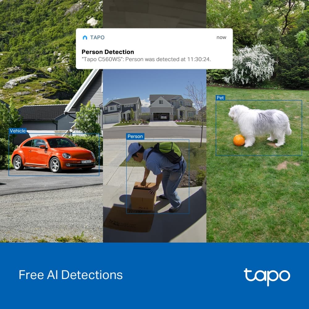 TP-LINK TAPO C560WS v1 IP Κάμερα Παρακολούθησης Wi-Fi 4K Αδιάβροχη με Ηχείο και Φακό 4mm 6