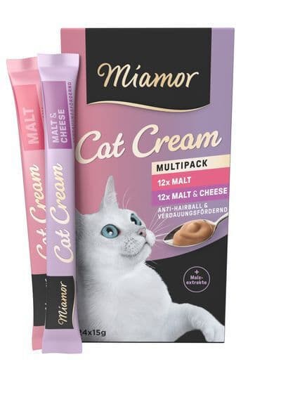 Miamor Cream Malt Λιχουδιές με Τυρί για Ενήλικες Γάτες 15gr