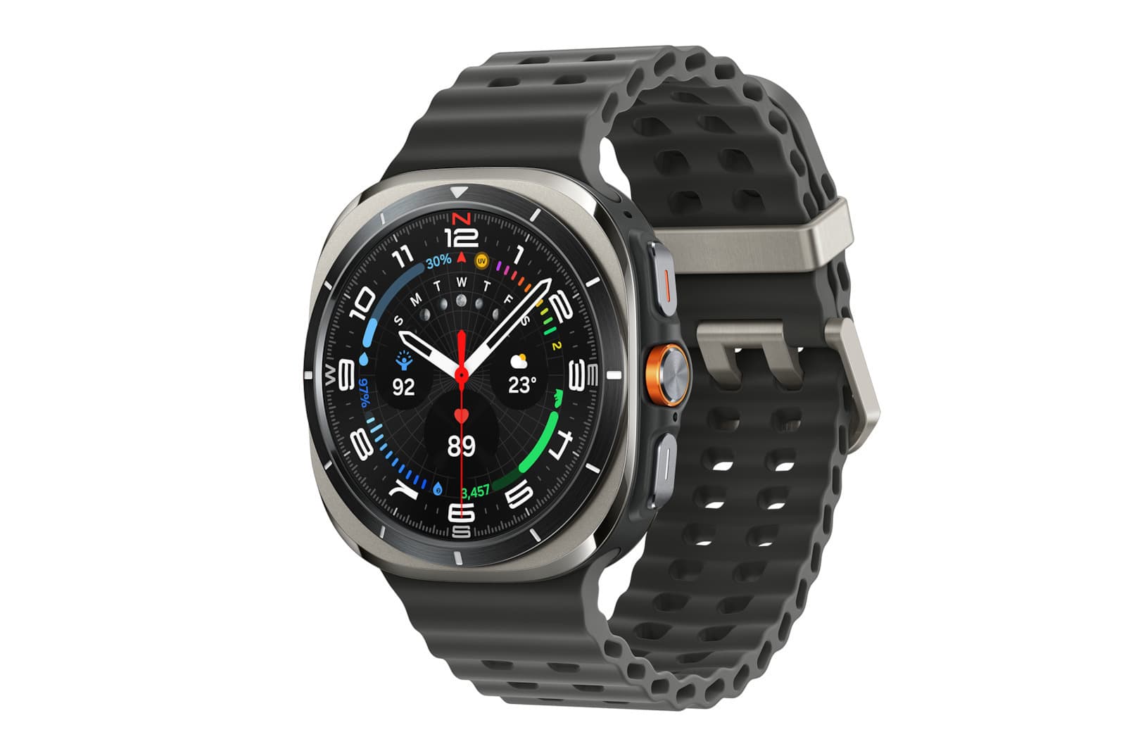 Samsung Galaxy Watch Ultra (2025) Titanium 47mm Αδιάβροχο με eSIM και Παλμογράφο (Γκρι) 8