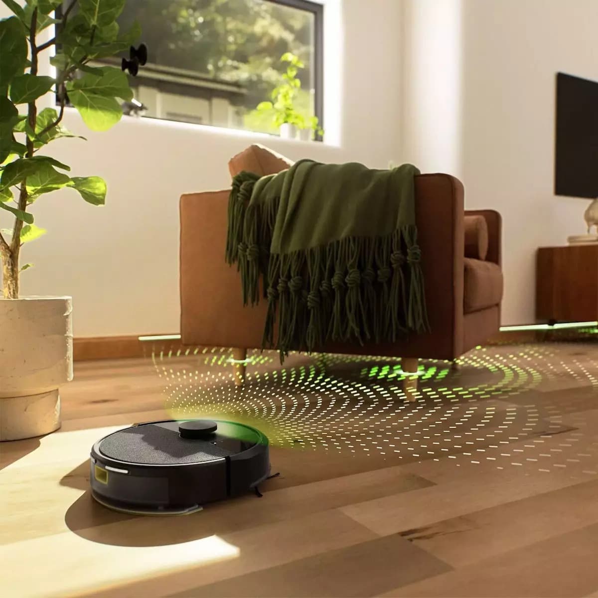 iRobot Roomba 105 Combo + AutoEmpty Σκούπα Ρομπότ με Χαρτογράφηση Laser & Απορρόφηση 7000Pa Μαύρη 6