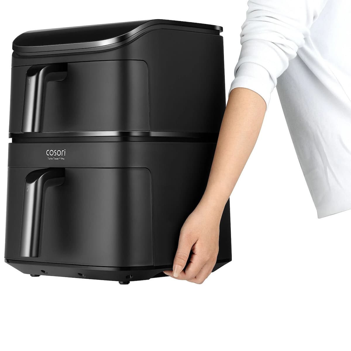 Cosori Turbo Tower Air Fryer με Διπλό Αποσπώμενο Κάδο 10.8lt Μαύρο 7