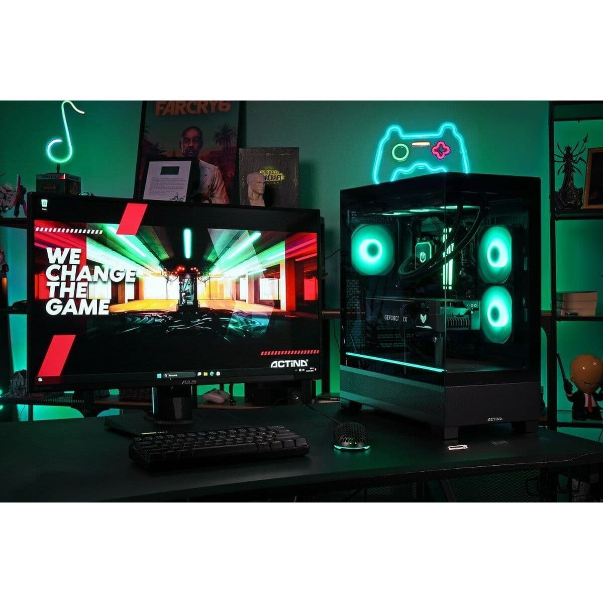 Actina KOMACNGIP0312 Gaming Desktop PC (Ryzen 9-9900X3D/192GB DDR5/4TB SSD/GeForce RTX 5090/W11 Home) 9
