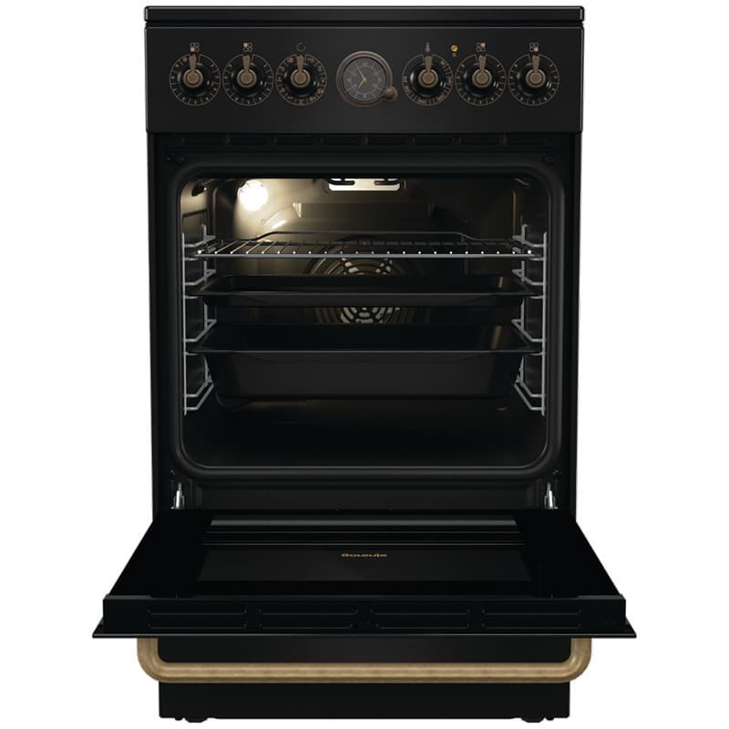 Gorenje GECS5B70CLB Κουζίνα 70lt με Κεραμικές Εστίες Π50εκ. Μαύρη 3