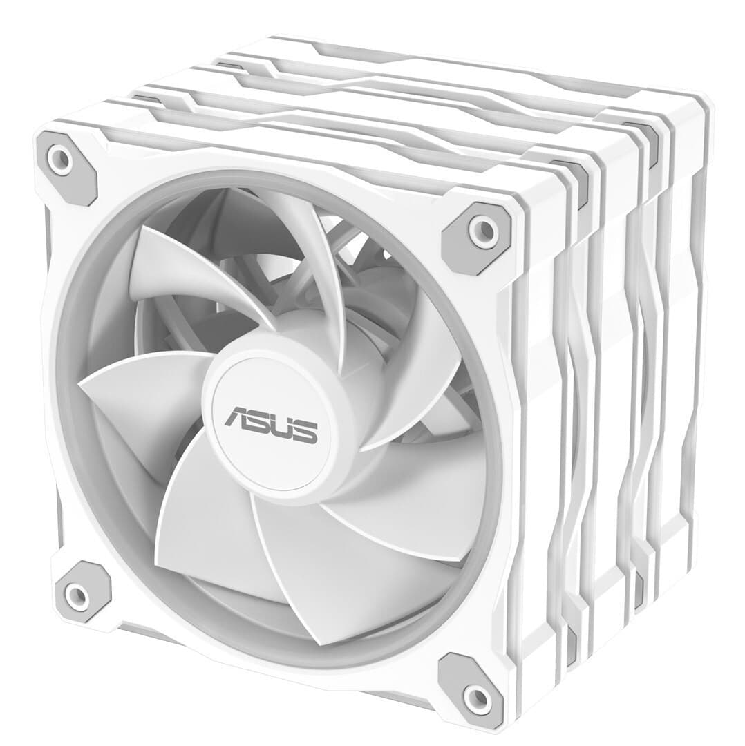 Asus Prime MR120 Reverse Blade Case Fan (1600rpm) με ARGB Φωτισμό και Σύνδεση 4-Pin PWM 3τμχ Λευκό 11