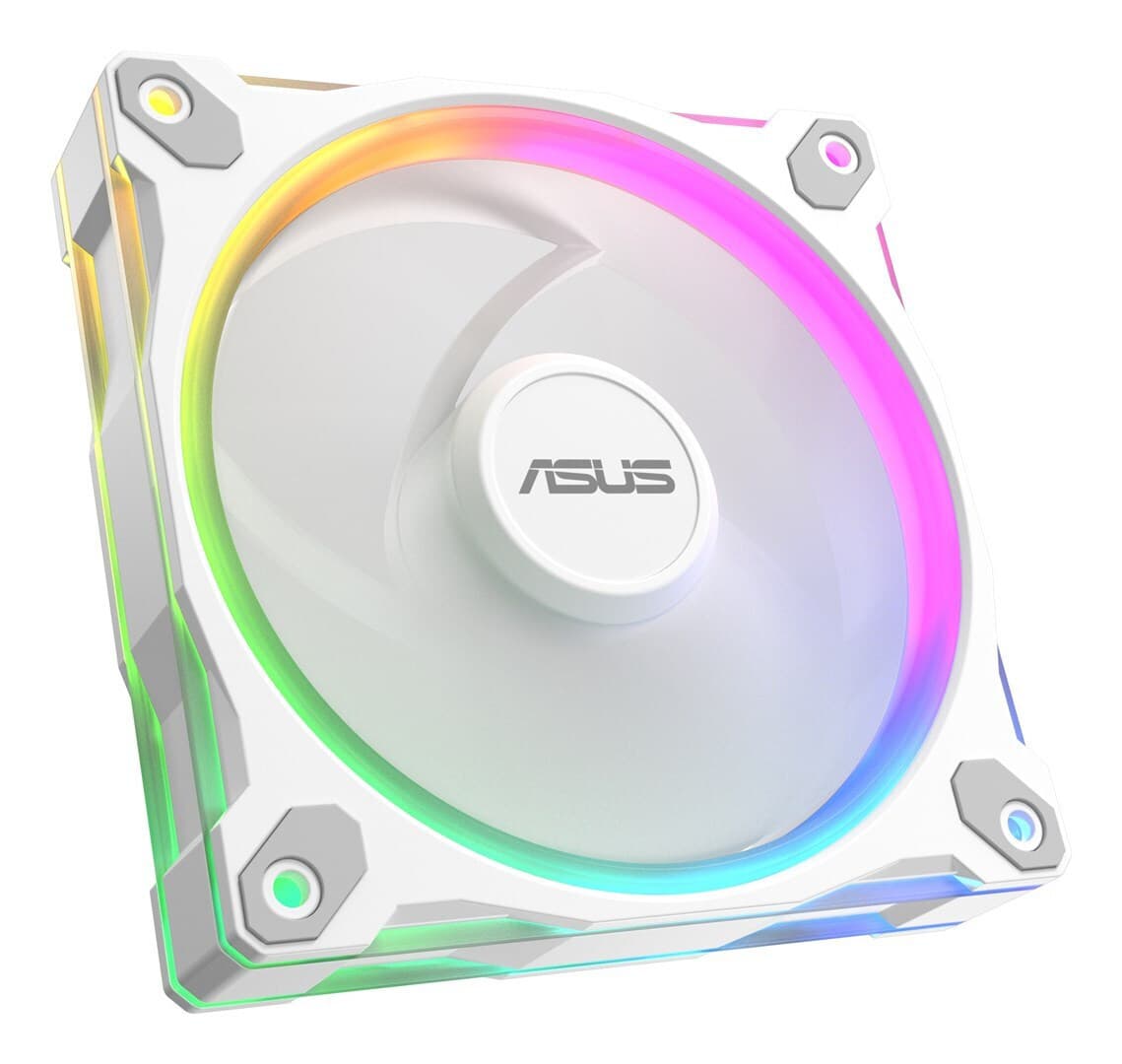 Asus Prime MR120 Case Fan (1600rpm / 58cfm) με ARGB Φωτισμό και Σύνδεση 4-Pin PWM Λευκό 3
