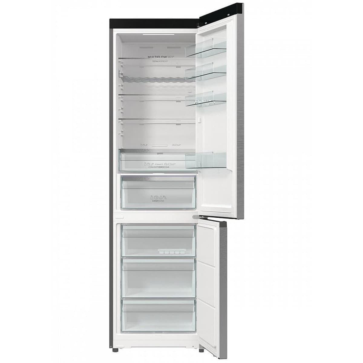 Gorenje Ψυγειοκαταψύκτης 413lt Total NoFrost Υ203xΠ59.5xΒ65.8εκ. Inox NRB620E61X4WFE 3