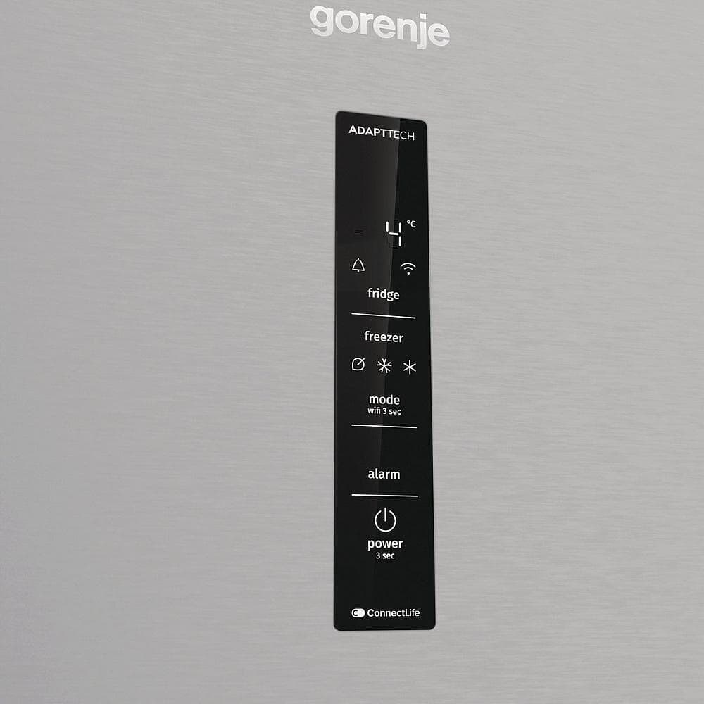 Gorenje Ψυγειοκαταψύκτης 413lt Total NoFrost Υ203xΠ59.5xΒ65.8εκ. Inox NRB620E61X4WFE 5