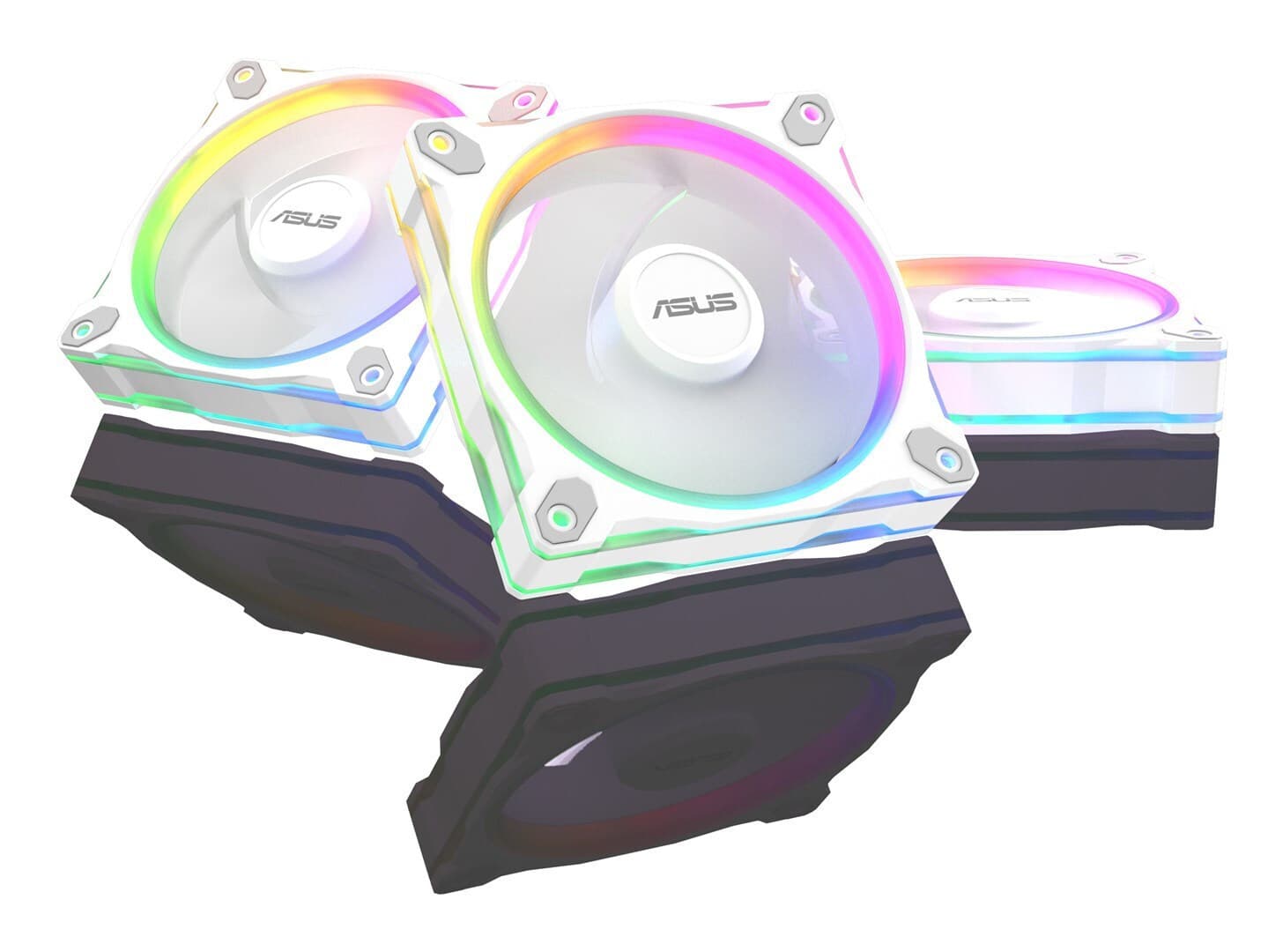 Asus Prime MR120 Case Fan (1600rpm) με ARGB Φωτισμό και Σύνδεση 4-Pin PWM 3τμχ Λευκό 11