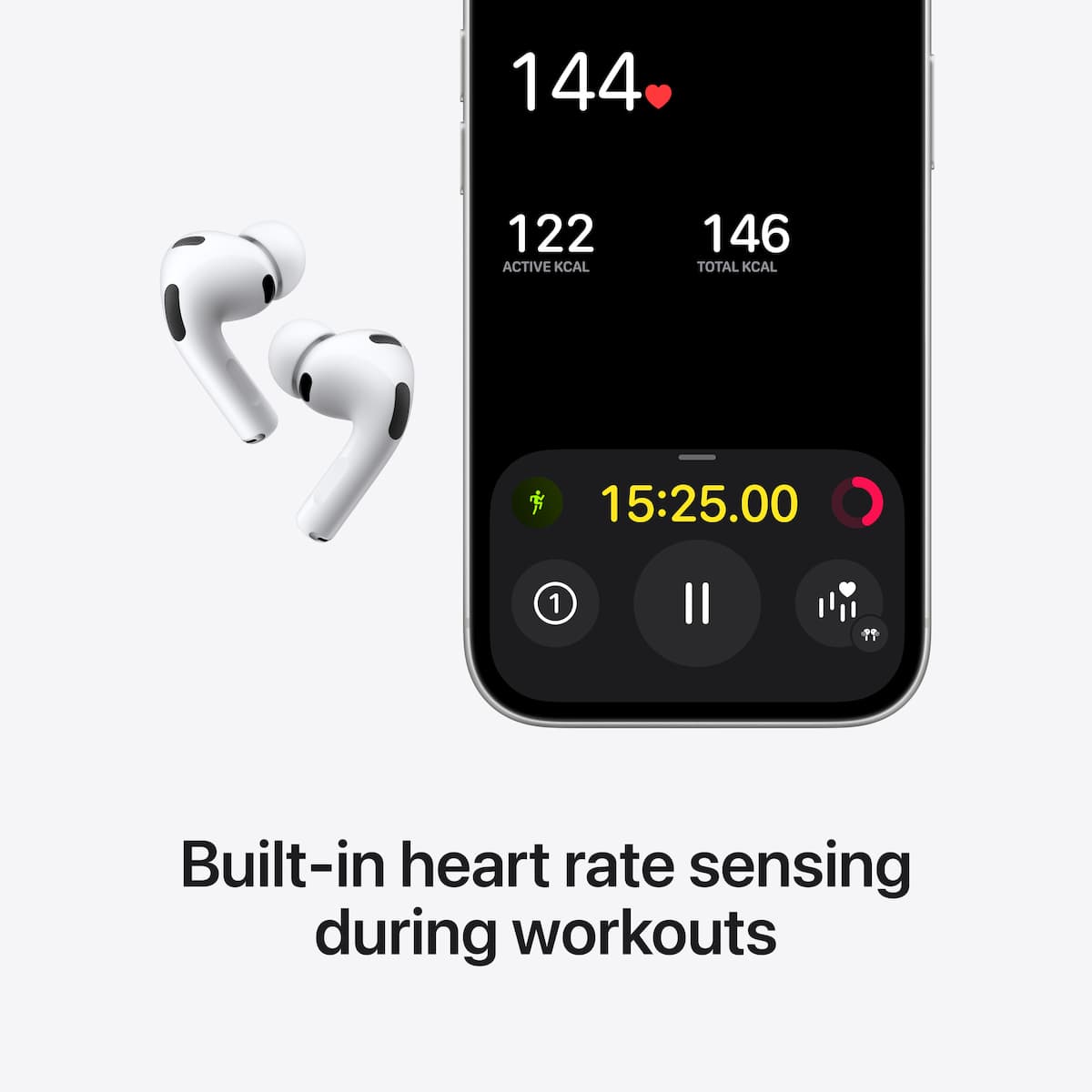 Apple AirPods Pro 3 In-ear Bluetooth Handsfree Ακουστικά με Αντοχή στον Ιδρώτα και Θήκη Φόρτισης Λευκά 4