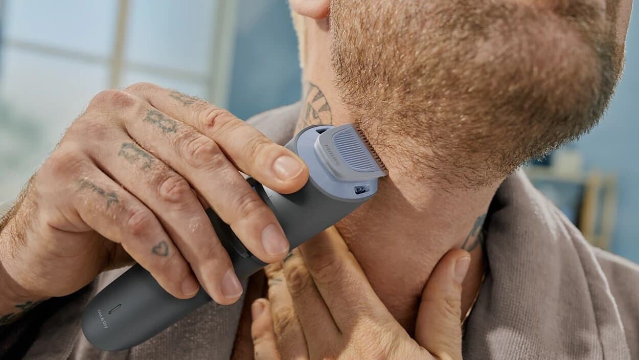 Philips Beardtrimmer 3000 Σετ Επαναφορτιζόμενης Κουρευτικής Μηχανής Γκρι BT3665/15 6