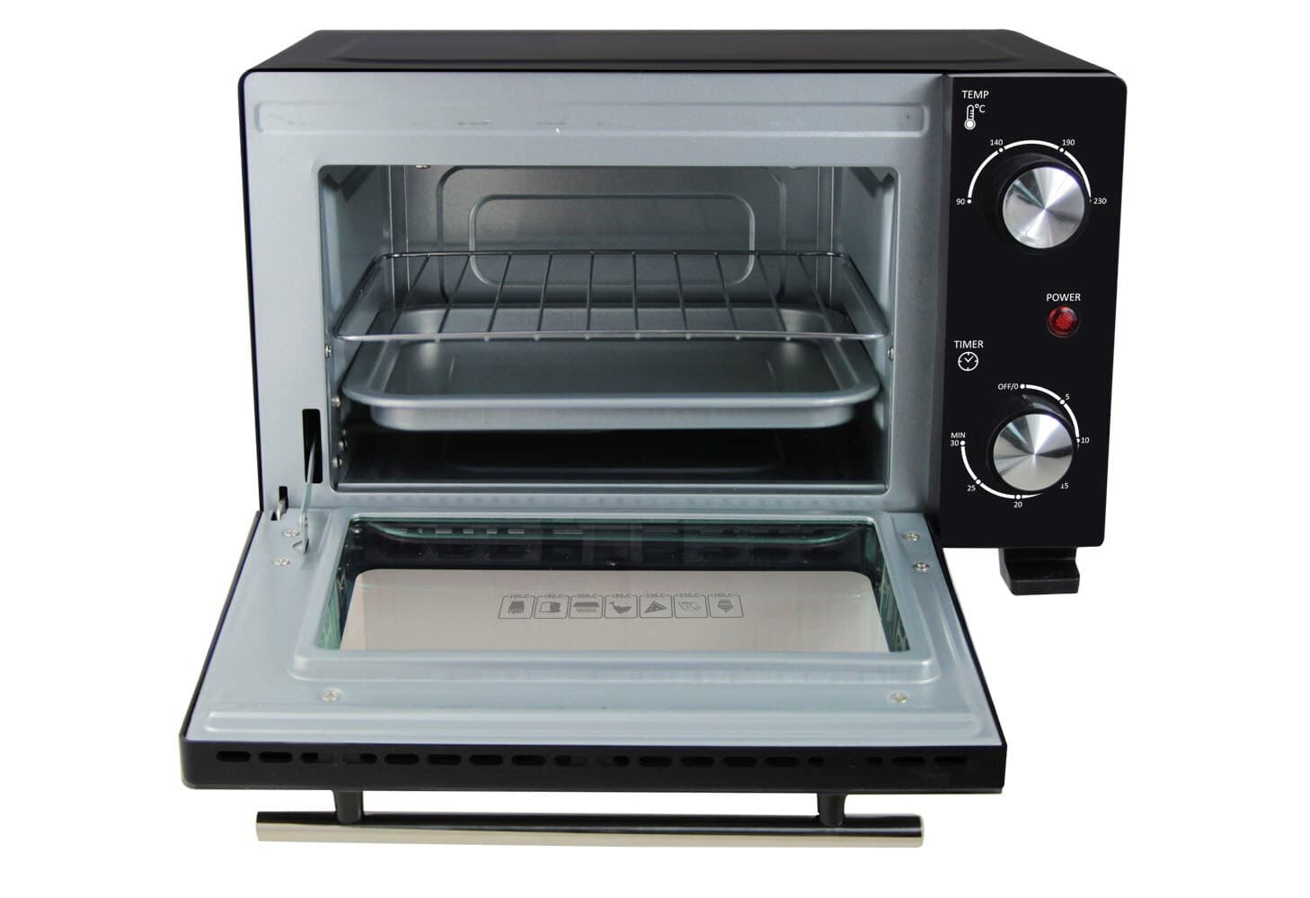 Esperanza Calzone EKO007N Ηλεκτρικό Φουρνάκι 10lt Χωρίς Εστίες Μαύρο