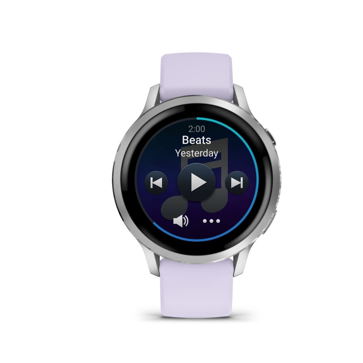 Garmin Venu 4 Stainless Steel 41mm Αδιάβροχο Smartwatch με Παλμογράφο (Silver with Periwinkle) 3