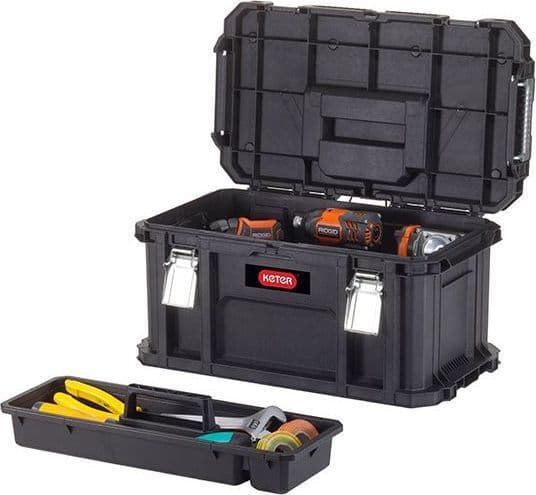 Keter Connect Rolling System Τροχήλατο Πλαστικό Μπαούλο Μεταφοράς και Αποθήκευσης Εργαλείων Π56.4xB37.3xΥ70cm 238273 3