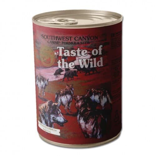 Taste Of The Wild Wild Southwest Canyon Canine Υγρή Τροφή Σκύλων σε Κονσέρβα με Κρέας, Βοδινό, Αρνί, Μοσχάρι, Συκώτι, Αγριογούρουνο, Πατάτες και Βατόμουρα χωρίς Σιτηρά & Γλουτένη 390gr 49224 2