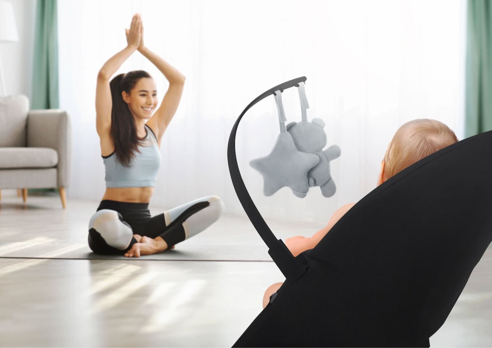 Neno Χειροκίνητο Relax Μωρού Γκρι για Παιδί έως 9kg 1990004 14