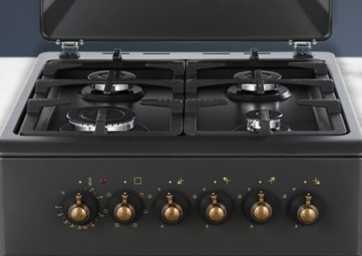 MPM MPM-56-KRM-13 Κουζίνα 58lt με Εστίες Υγραερίου Π50εκ. Black 3
