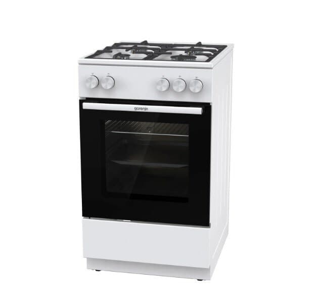 Gorenje GG5A10WFFM Κουζίνα Υγραερίου & Ρεύματος 70lt με Εστίες Υγραερίου Π50εκ. Λευκή 2