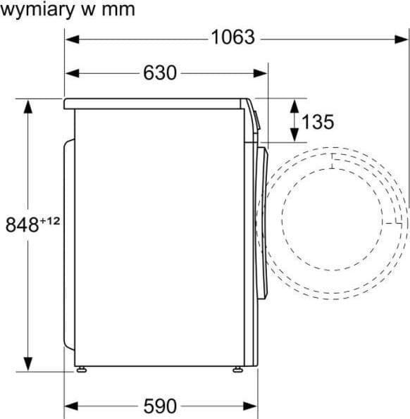 Bosch WNA13401PL Πλυντήριο-Στεγνωτήριο Ρούχων 8kg/5kg Ατμού 1400 Στροφές 6