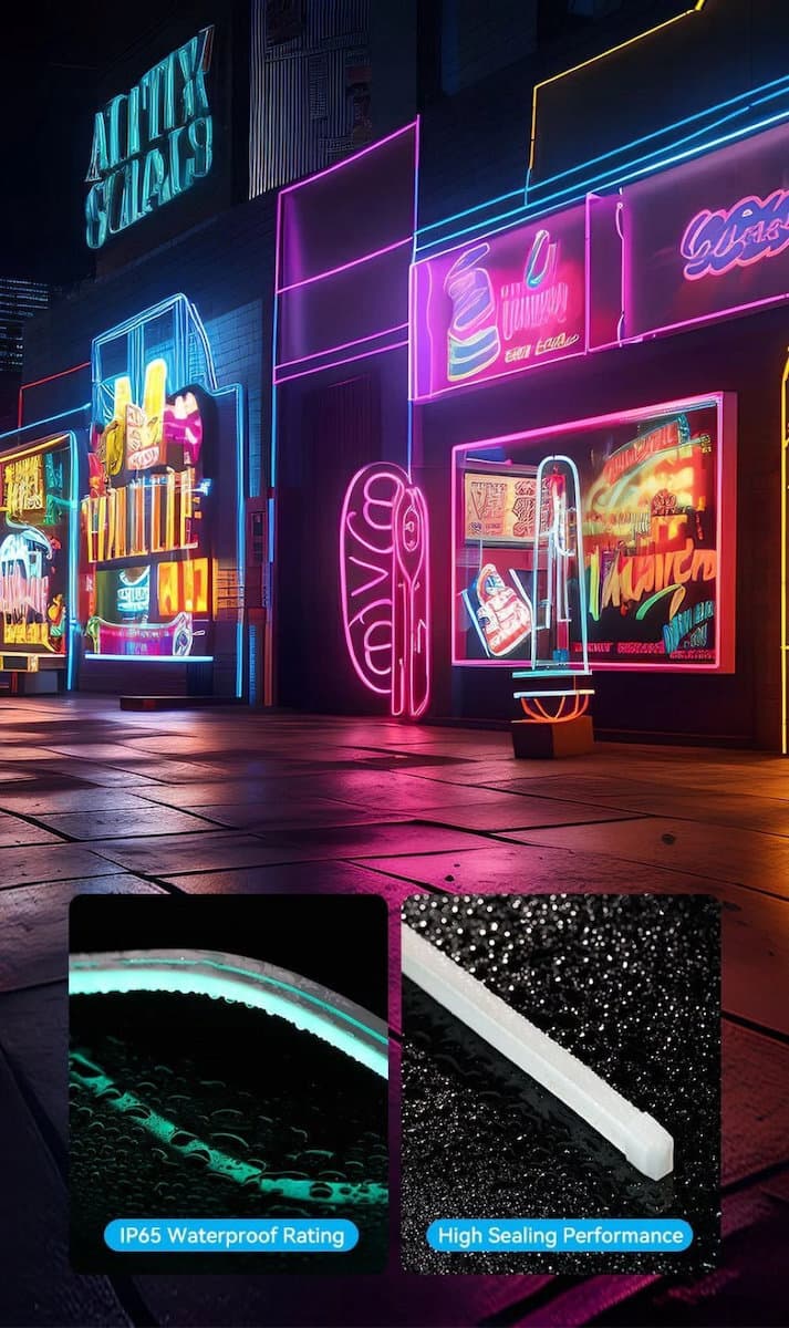 Vention Αδιάβροχη Smart Ταινία LED Wi-Fi RGB Φως 2m Neon Flex PAEWH