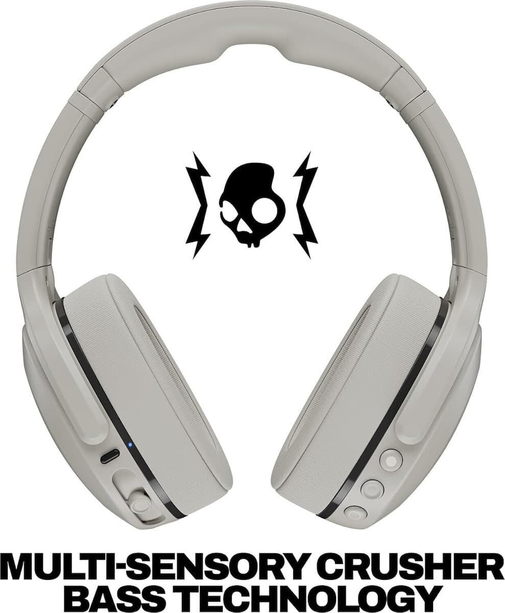 Skullcandy Crusher 540 Active Ασύρματα / Ενσύρματα Over Ear Ακουστικά Concrete