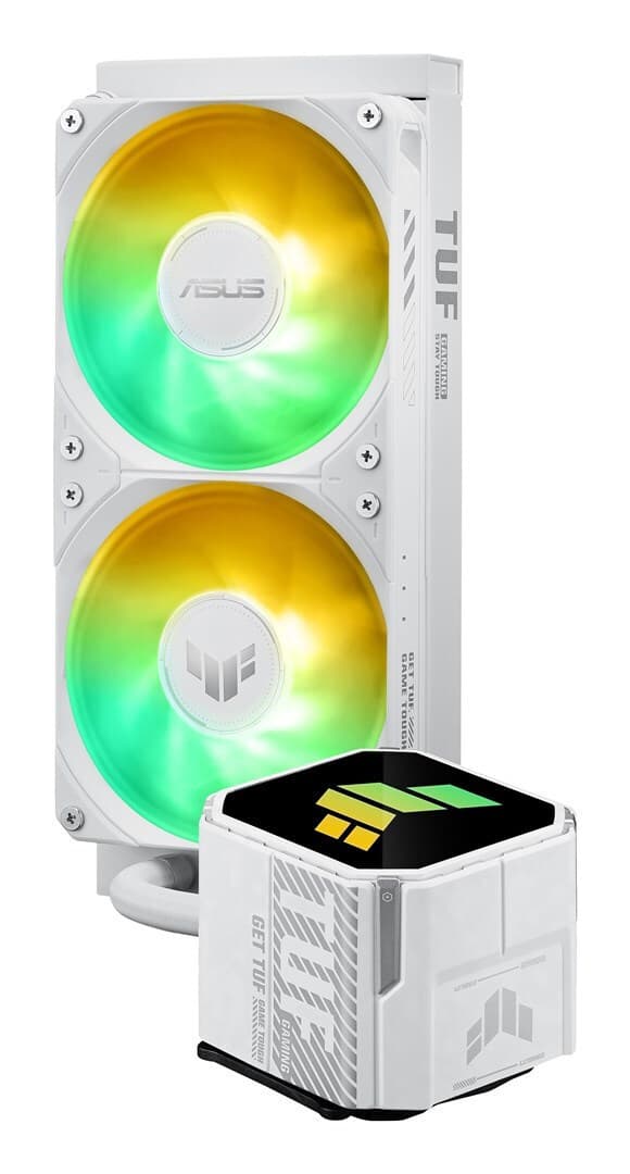 Asus TUF Gaming LC III 240 Υδρόψυξη AIO CPU με 2 Ανεμιστήρες 120mm και ARGB Φωτισμό Λευκή 6