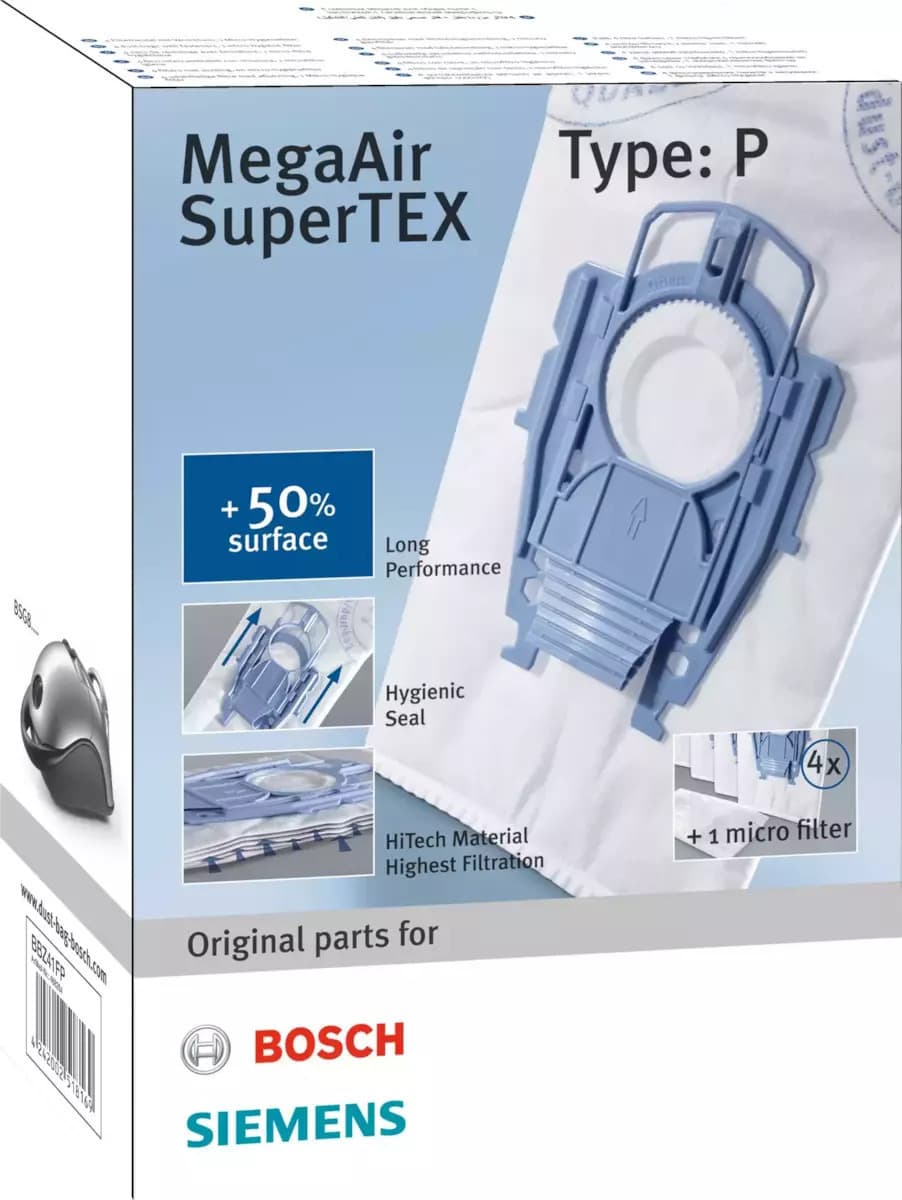 Πάνινες Σακούλες Σκούπας Bosch Siemens Original Type P Bbz41fp 3