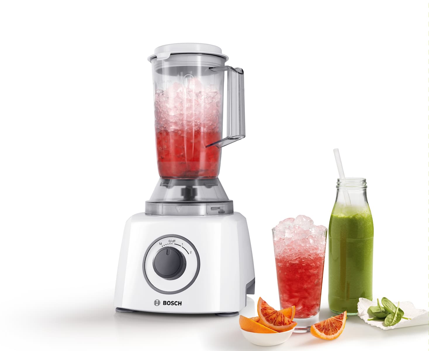 Bosch MultiTalent 3 MCM3200W Πολυμίξερ 800W με Κάδο 2.3lt και Κανάτα Μπλέντερ Λευκό 14