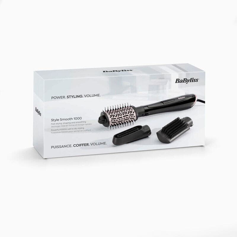 Babyliss Style Smooth 1000 Κεραμική Ηλεκτρική Βούρτσα με Αέρα για Ίσιωμα και Μπούκλες 1000W 214671 10
