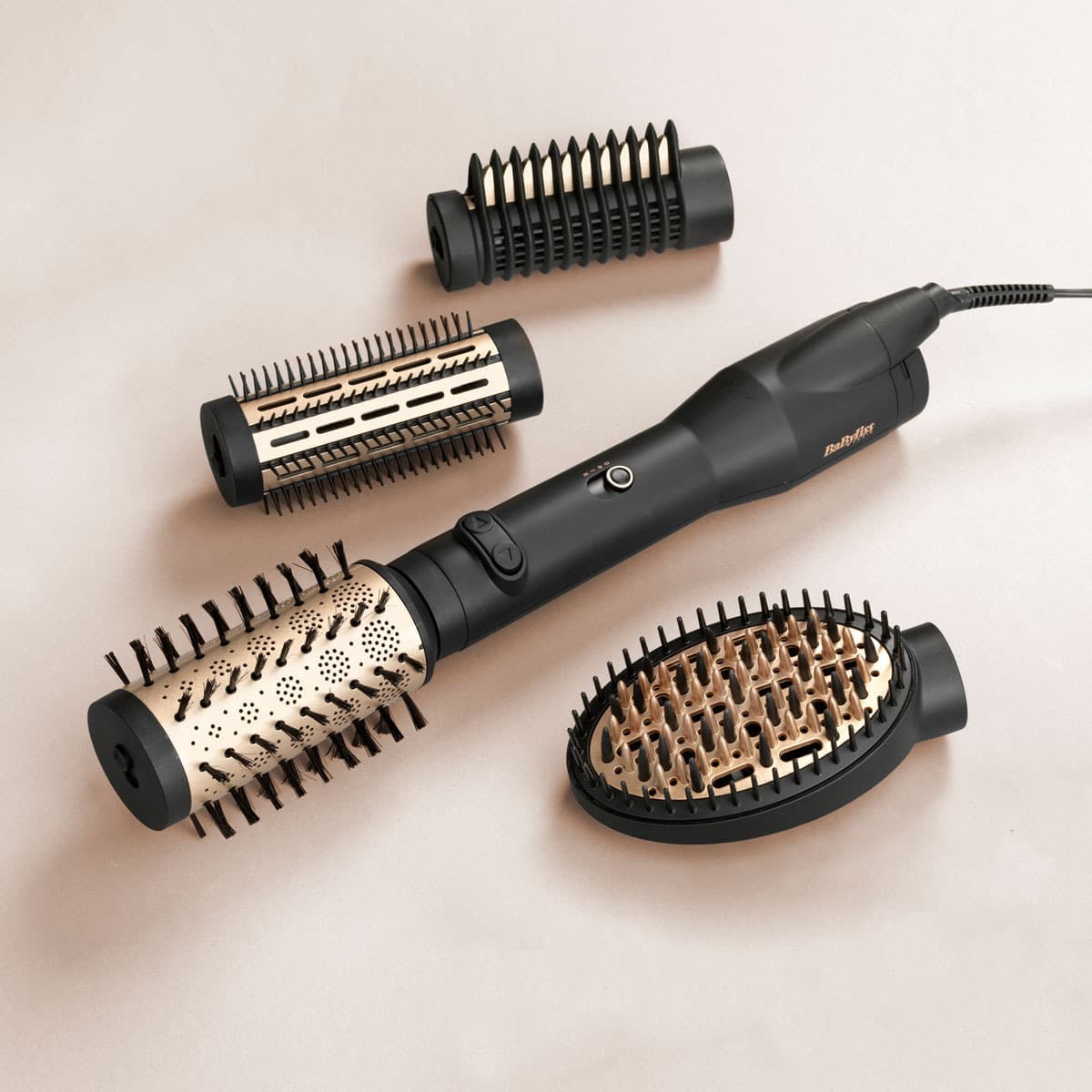 Babyliss Big Hair Luxe Κεραμική Ηλεκτρική Βούρτσα με Αέρα & Περιστρεφόμενη Κεφαλή για Ίσιωμα και Μπούκλες 650W 214550 9