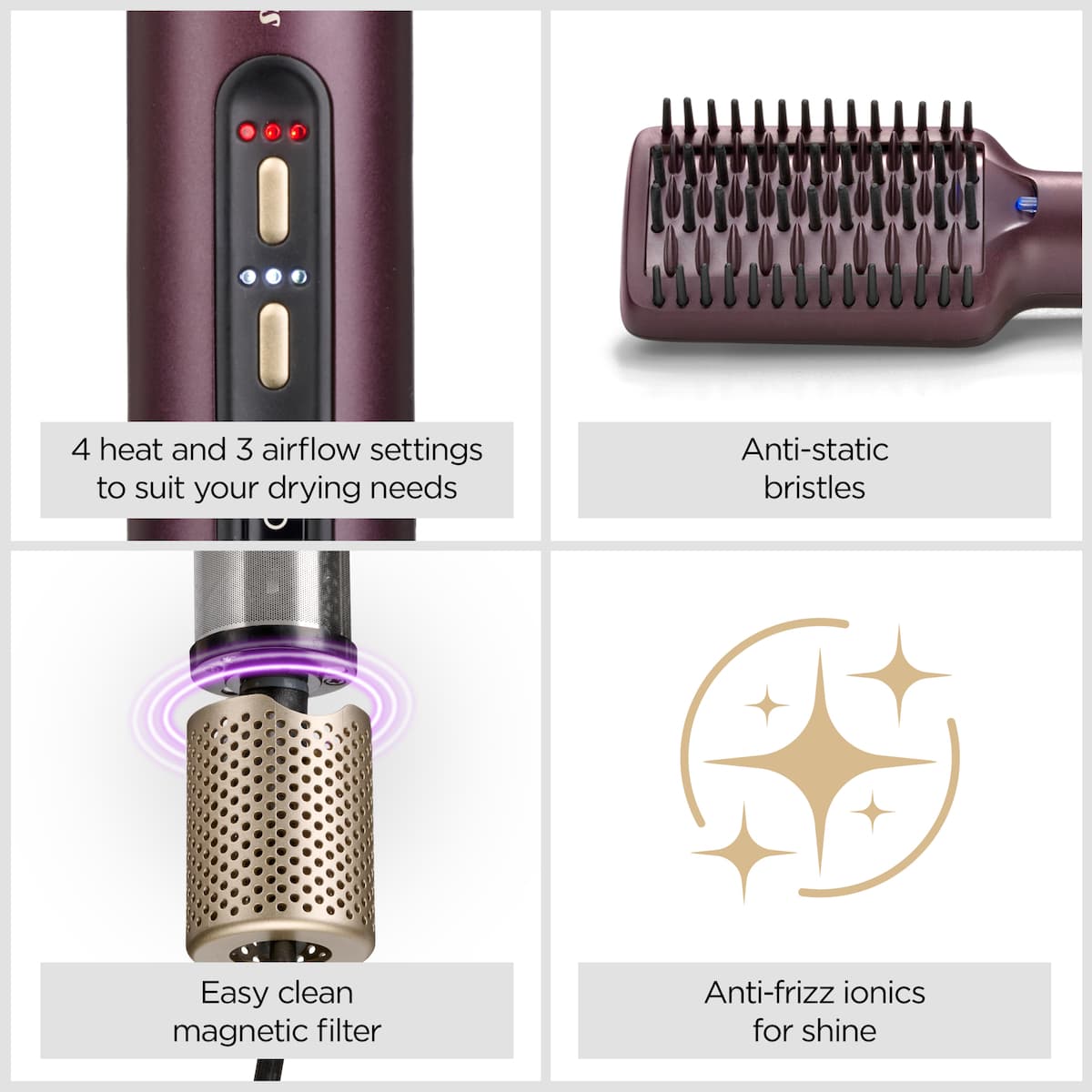 Babyliss Air Power Smooth Κεραμική Ηλεκτρική Βούρτσα με Αέρα για Ίσιωμα και Μπούκλες 900W 214720 18