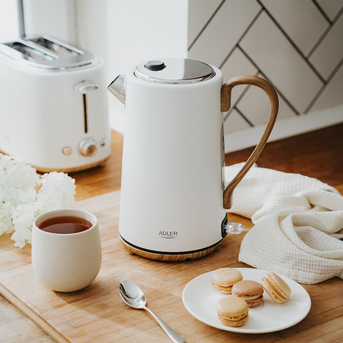 Adler Βραστήρας 1.7lt 2200W Λευκός AD 1352 13