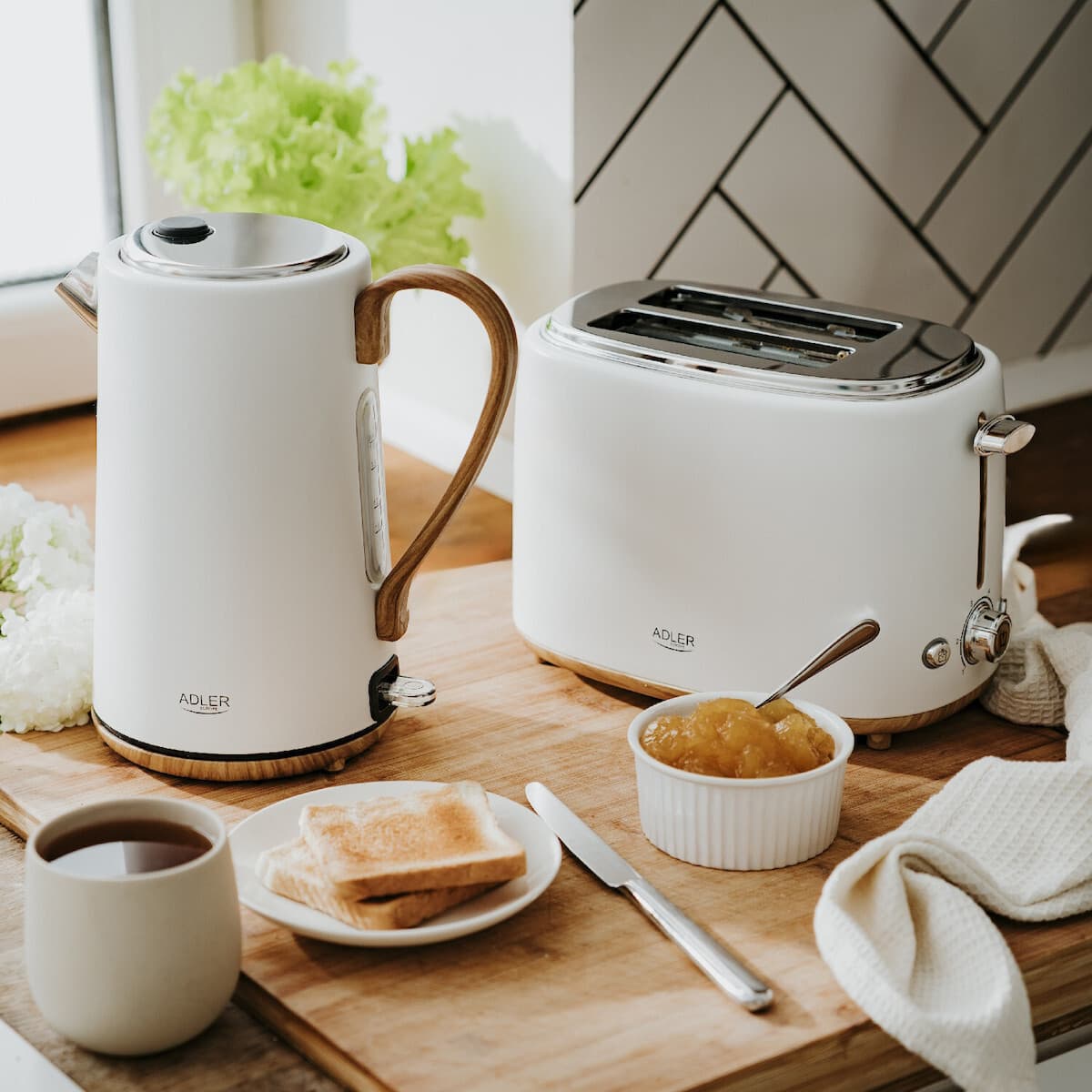 Adler Βραστήρας 1.7lt 2200W Λευκός AD 1352 14