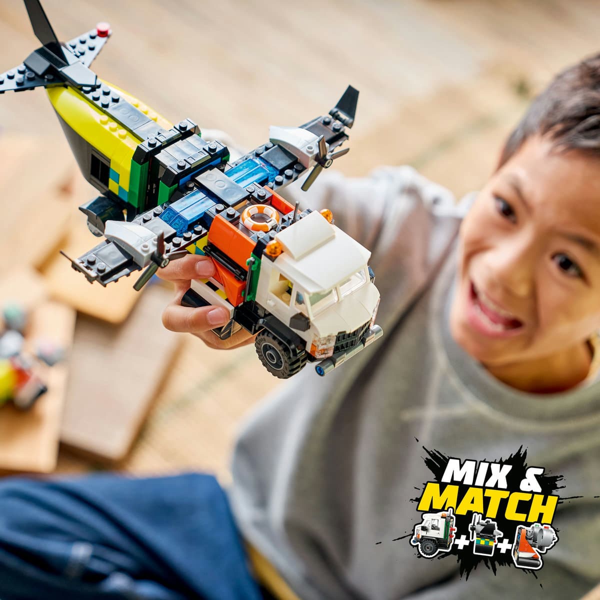LEGO City Airplane, Service Truck & Hovercraft Remix για 7+ Ετών 990τμχ 60505 10
